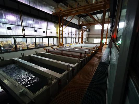 Αυτόματη παραγωγή διαδικασίας 650T/Month επεξεργασίας γραμμών παραγωγής υποβολής σε ανοδική οξείδωση