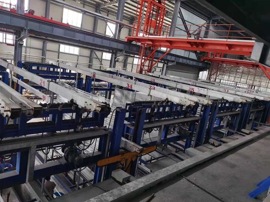 αυτοματοποιημένη γραμμή υποβολής σε ανοδική οξείδωση 220V 50HZ με μήκος σχεδιαγράμματος 12500mm το ανώτατο