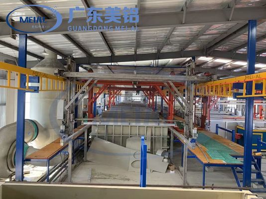 Καλή τιμή Αυτοματοποιημένη γραμμή παραγωγής ανωτισμού αλουμινίου 800 τ/μήνα Εξοπλισμός επεξεργασίας επιφανείας σε απευθείας σύνδεση