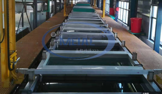 900T/Month Αλουμινίου Anodizing Production Line με 1-25um πάχος ταινίας Anodizing