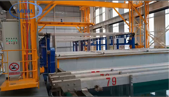 500 τόνων χωρητικότητας εξοικονόμησης ενέργειας προσαρμόσιμη γραμμή παραγωγής ανωτισμού για προφίλ αλουμινίου