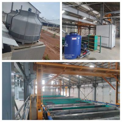 Καλή τιμή Γραμμή επεξεργασίας ανωτισμού προφίλ αλουμινίου βιομηχανικής ποιότητας με χωρητικότητα 150 T/M Δύναμη 8-12μm Δύναμη ταινίας και μήκος προφίλ 6500mm σε απευθείας σύνδεση