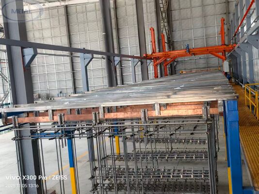 Καλή τιμή Γραμμή Παραγωγής Ανοδίωσης Αλουμινίου 2000T/M Πράσινη Αποδοτική Προσαρμόσιμη για Πλαίσια Ηλιακών Συλλεκτών σε απευθείας σύνδεση