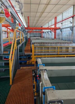 Καλή τιμή Γραμμή ανοδίωσης αλουμινίου χωρητικότητας 150 T/M με πάχος φιλμ 8-12µm και μέγιστο μήκος προφίλ 6500mm σε απευθείας σύνδεση